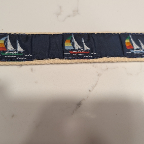 Nautical Themed Navy Ribbon with Sailboat Design Size 36 - Picture 1 of 4